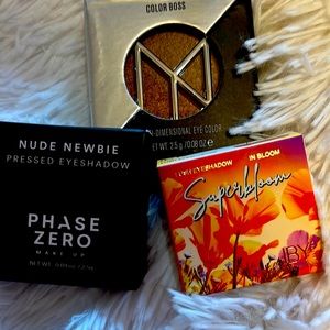 A nice combo of brand new eye shadows from Il Makiage, IBY and Phase Zero! NIB